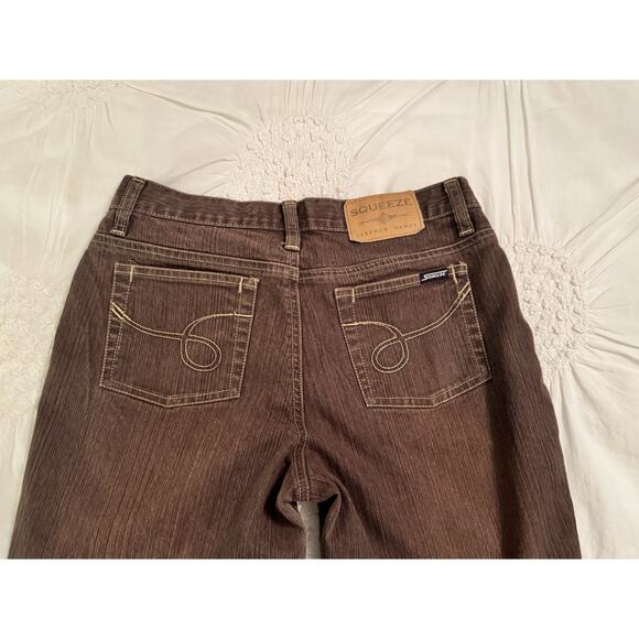 Vintage Y2K Stephen Hardy Squeeze Low Rise Boot Cut Stretch Jeans Brown Sz 5/6 - Picture 5 of 9